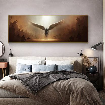 The Archangel of Justice Tyrael Wall Canvas Art Painting Wall Art Poster and Print Wall Art Picture for Living Room Home Decor