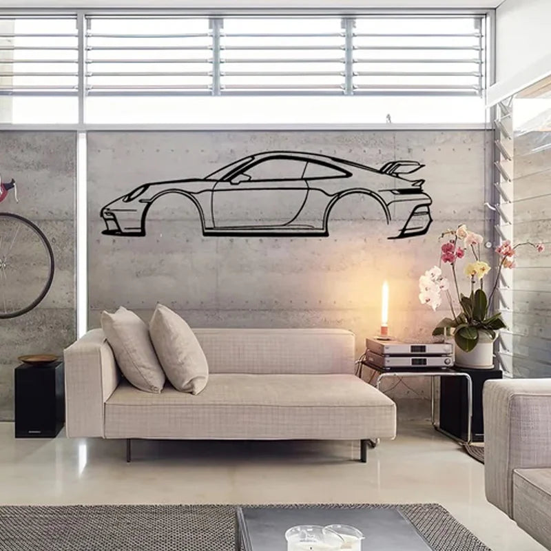 Car Silhouette Sports Cars Wall Sticker Vinyl Art Home Decor Living Room Bedroom Garage Repair Shop Decals Wallpaper Mural G152