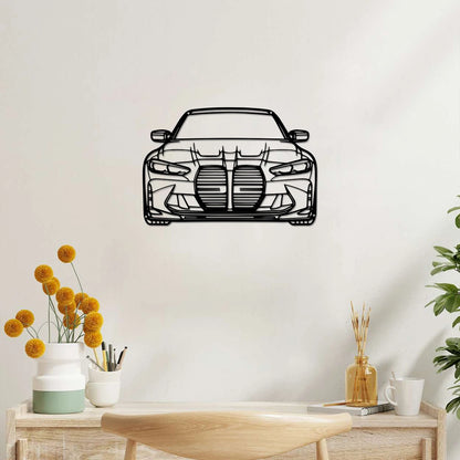 1PC Metal Wall Art G80 M3 Front Metal Car Silhouette Wall Art, Metal Wall Art Decor, Gift For Car Lovers, Car Guy Gifts,