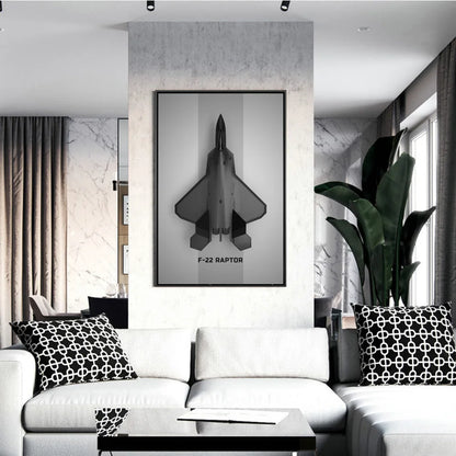 Minimalist Aircraft Design Wall Art Posters and Prints Fighter Modern Art Canvas Paintings on the Wall Art Pictures Room Decor