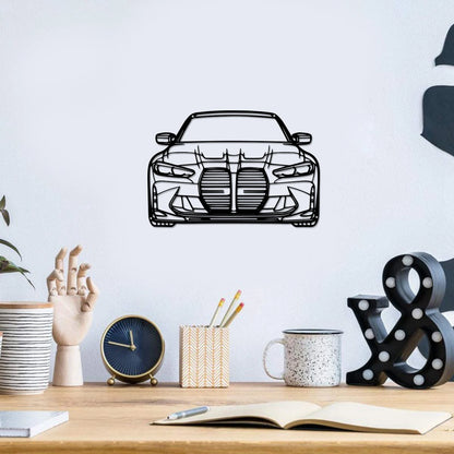 1PC Metal Wall Art G80 M3 Front Metal Car Silhouette Wall Art, Metal Wall Art Decor, Gift For Car Lovers, Car Guy Gifts,