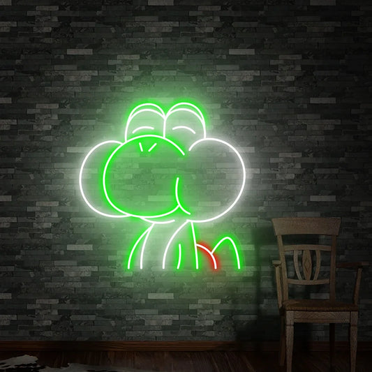 Anime Neon Sign Wall Art Decor Custom Super Cartoon Neon Sign Glow In The Dark Wall Art Kids Room Decor LED Decoration